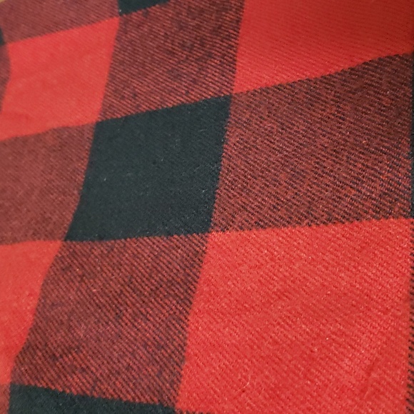 Vintage Venezia Jeans Black & Red Mini 100% Acrylic Skirt Women's Size 20 - Picture 4 of 10